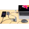 USB-C ir USB-A kombinuotas dokas / šakotuvas Manhattan 4 prievadai 5 Gbps aliuminis