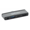 USB-C kelionių dokas Manhattan 190404 4 prievadai HDMI USB-A USB-C 3,5 mm