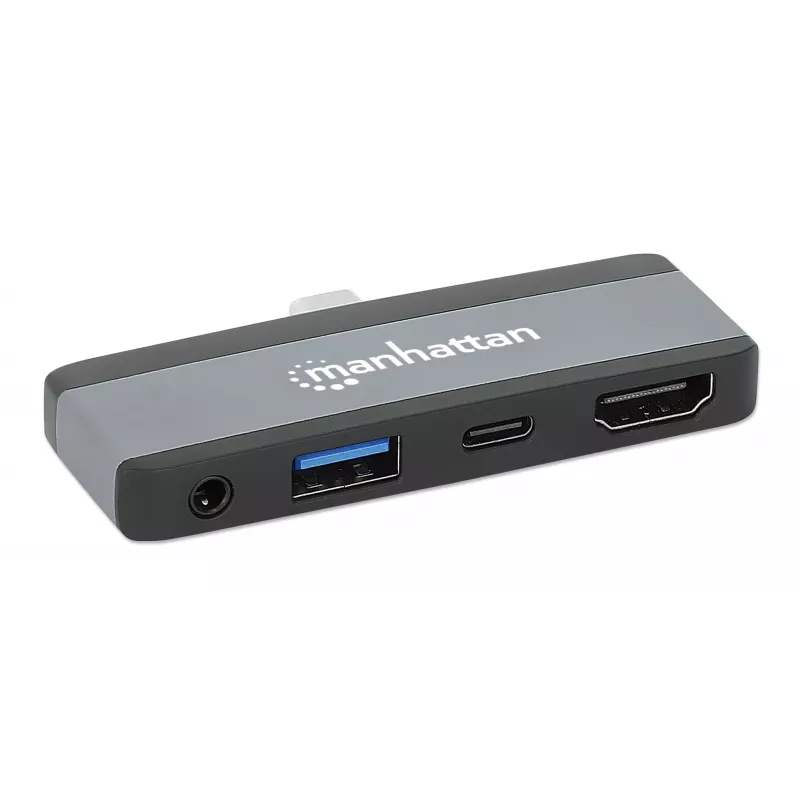 USB-C kelionių dokas Manhattan 190404 4 prievadai HDMI USB-A USB-C 3,5 mm