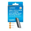 USB-C kelionių dokas Manhattan 190404 4 prievadai HDMI USB-A USB-C 3,5 mm