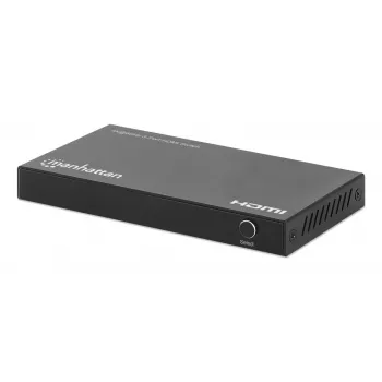 HDMI jungiklis 3x1 MANHATTAN 18G automatinis rankinis IR nuotolinio valdymo pultas juodas