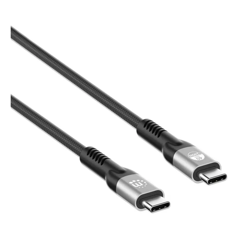 USB-C laidas iš USB-C į USB-C Manhattan 2m USB4 Gen 3x2 8K 60Hz