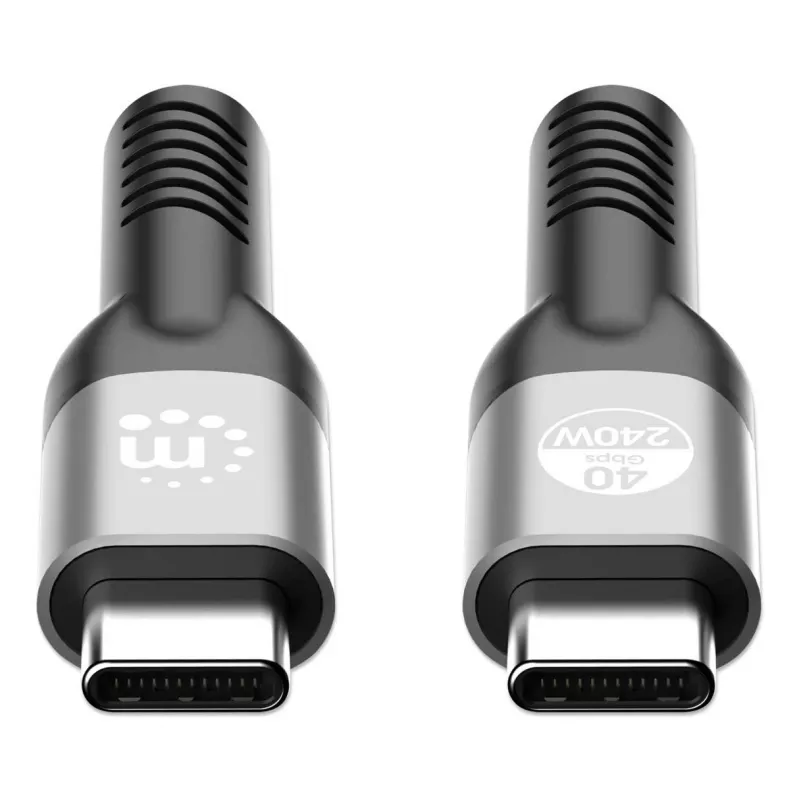 USB-C laidas iš USB-C į USB-C Manhattan 2m USB4 Gen 3x2 8K 60Hz