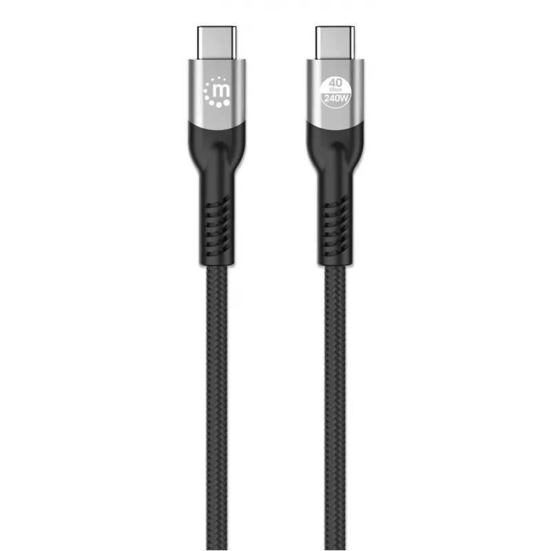 USB-C laidas iš USB-C į USB-C Manhattan 2m USB4 Gen 3x2 8K 60Hz