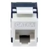 Keystone lizdas Cat.6A neekranuotas be įrankių, EQUIP 769227, RJ-45, plokščia konstrukcija, balta, 8 vnt.