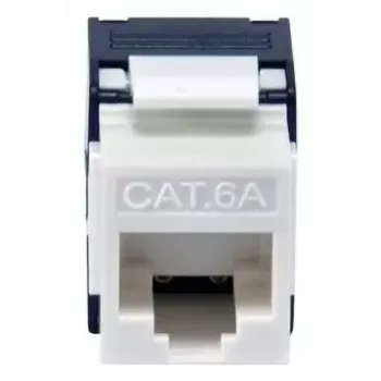 Keystone lizdas Cat.6A neekranuotas be įrankių, EQUIP 769227, RJ-45, plokščia konstrukcija, balta, 8 vnt.