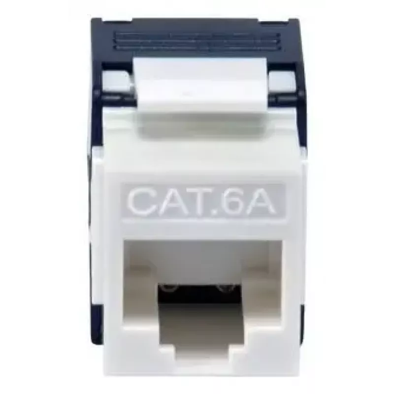 Keystone lizdas Cat.6A neekranuotas be įrankių, EQUIP 769227, RJ-45, plokščia konstrukcija, balta, 8 vnt.