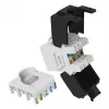 Keystone lizdas Cat.6A neekranuotas be įrankių, EQUIP 769227, RJ-45, plokščia konstrukcija, balta, 8 vnt.