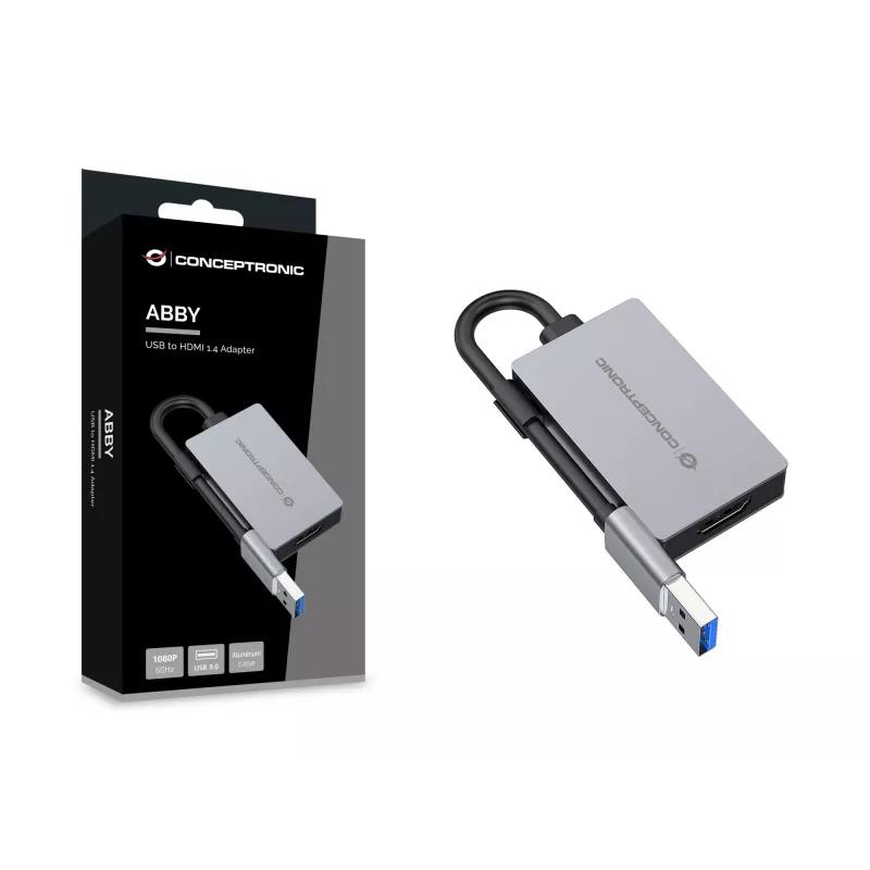 Conceptronic ABBY22G USB į HDMI 1.4 adapteris, 1080P 60Hz