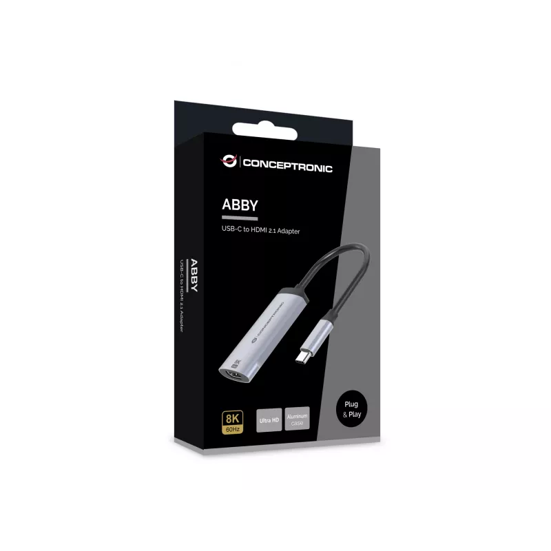 Conceptronic ABBY23G USB-C į HDMI 2.1 adapteris, 8K60Hz