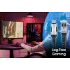Manhattan USB-C į Gigabit tinklo Ethernet RJ45 kabelis 2 m juodas/sidabrinis