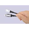 Manhattan USB-C į Gigabit tinklo Ethernet RJ45 kabelis 2 m juodas/sidabrinis