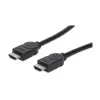 “Manhattan” HDMI laidas su eternetu, 4K@30Hz, 15 m, tinkamas VISIEMS 1080p/HD ir daugumai 4K naudojimo atvejų (patikrinkite savo sistemos 4K specifikaciją, kad būtumėte tikri), vyriškas-vyriškas, juodas, Ultra HD 4k x 2k, garantija visam naudojimo laikui