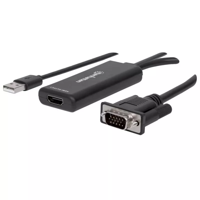 VGA ir USB-A į HDMI keitiklis Manhattan 152426
