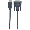 Manhattan HDMI į DVI-D 24+1 laidas, 3 m, kištukas–kištukas, juodas, dvigubos jungties, suderinamas su DVI-D, garantija visam eksploatacijos laikui, atitinka HDDVIMM3M