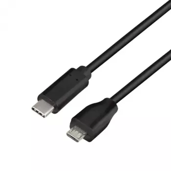 LogiLink CU0196 USB laidas USB 2.0 0,5 m USB-C į Micro-USB B, juodas