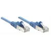 “Intellinet” tinklo komutacinis kabelis, Cat5e, 7,5 m, mėlynas, CCA, SF/UTP, PVC, RJ45, paauksuoti kontaktai, apsauga nuo užkliuvimo, su apsauginiu gaubteliu, garantija visam eksploatavimo laikui