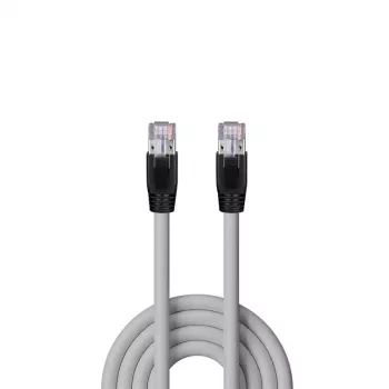 Tinklo kabelis Lindy Cat.6A U/FTP LSZH vientisa gysla, 90 m, pilkas, RJ-45 į RJ-45
