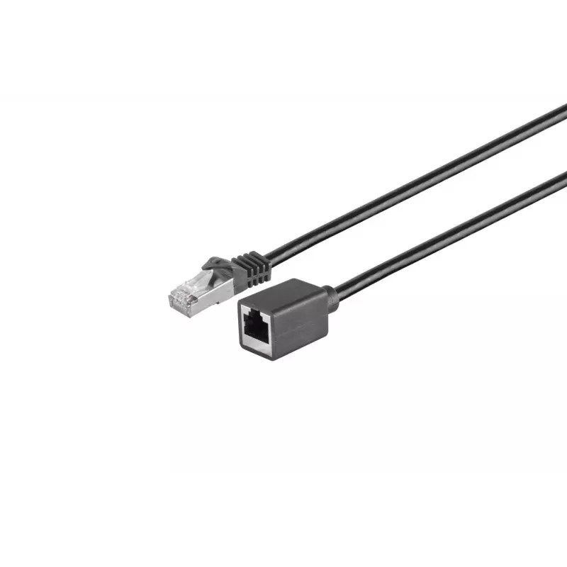 Microconnect MC-SFTP-CAT7005EXT-S tinklo kabelis Juodas 0,5 m Cat7 S/FTP (S-STP)