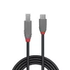Lindy 0,5 m USB 3.2 Type C – B laidas, 5 Gb/s, juodas