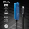 Lindy 43381 USB laidas USB 3.2 Gen 1 (3.1 Gen 1) 8 m USB C USB A Juoda, Mėlyna