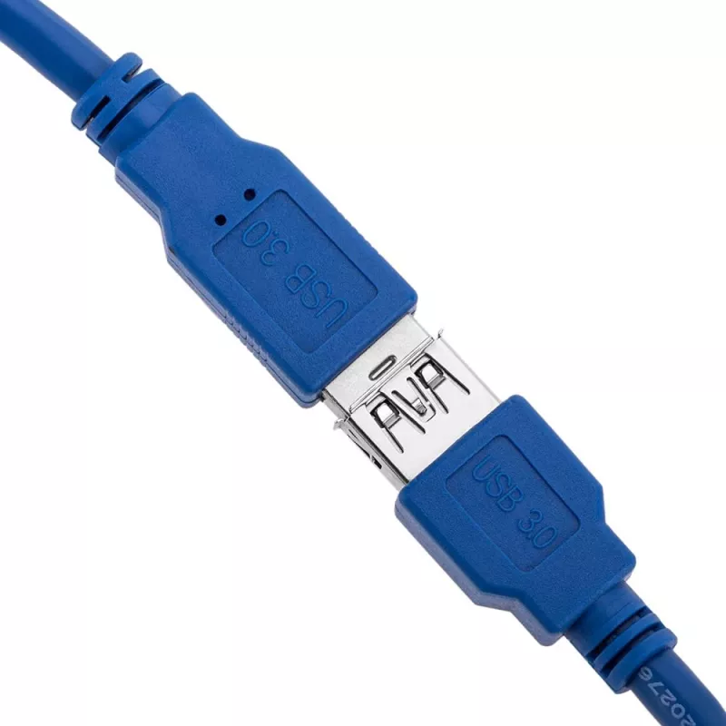 Techly USB 3.0 ilginimo kabelis A vyriškas / A moteriškas 1 m mėlynas ICOC U3-AA-10-EX