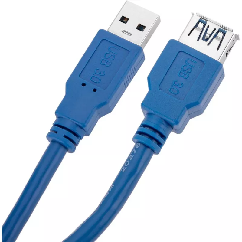 Techly USB 3.0 ilginimo kabelis A vyriškas / A moteriškas 1 m mėlynas ICOC U3-AA-10-EX