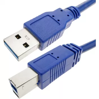 Techly USB 3.0 laidas A kištukas / B kištukas 0.5 m mėlynas ICOC U3-AB-005-BL