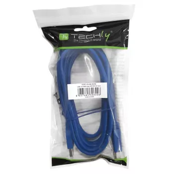 Techly USB 3.0 laidas A kištukas / B kištukas 0.5 m mėlynas ICOC U3-AB-005-BL
