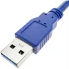 Techly USB 3.0 laidas A kištukas / B kištukas 0.5 m mėlynas ICOC U3-AB-005-BL