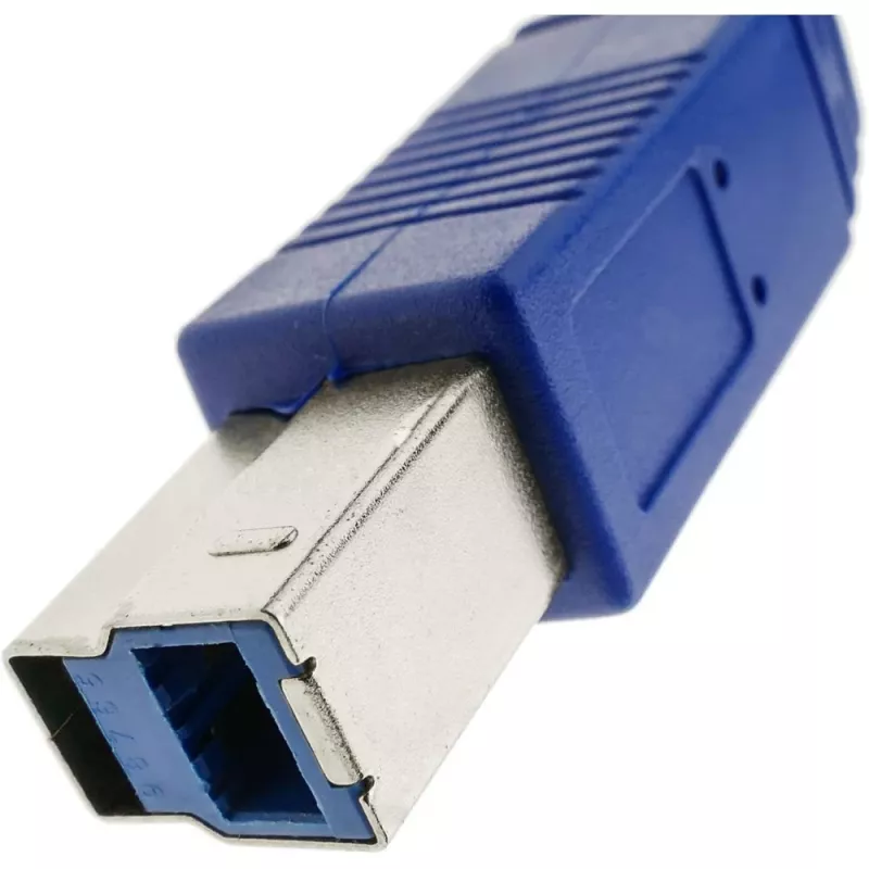 Techly USB 3.0 laidas A kištukas / B kištukas 0.5 m mėlynas ICOC U3-AB-005-BL