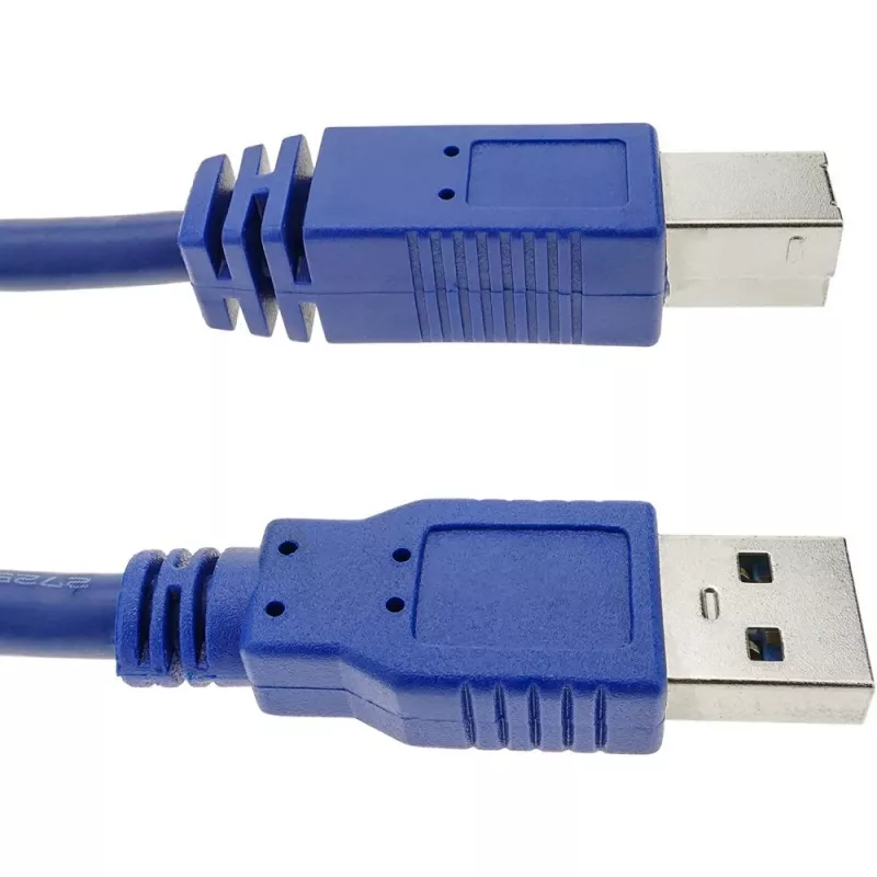 Techly USB 3.0 laidas A kištukas / B kištukas 0.5 m mėlynas ICOC U3-AB-005-BL