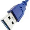 Techly USB 3.0 laidas A kištukas / B kištukas 0.5 m mėlynas ICOC U3-AB-005-BL