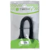 Techly USB 2.0 kabelis A tipo kištukas / Mini B tipo kištukas 90° 1,8 m juodas ICOC MUSB-AA-018ANG
