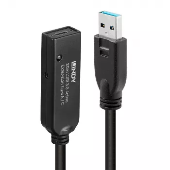Lindy 20 m USB 3.0 aktyvusis ilginamasis laidas, A į C