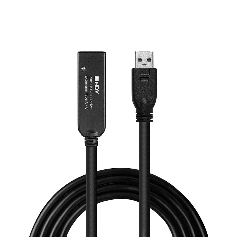 Lindy 20 m USB 3.0 aktyvusis ilginamasis laidas, A į C
