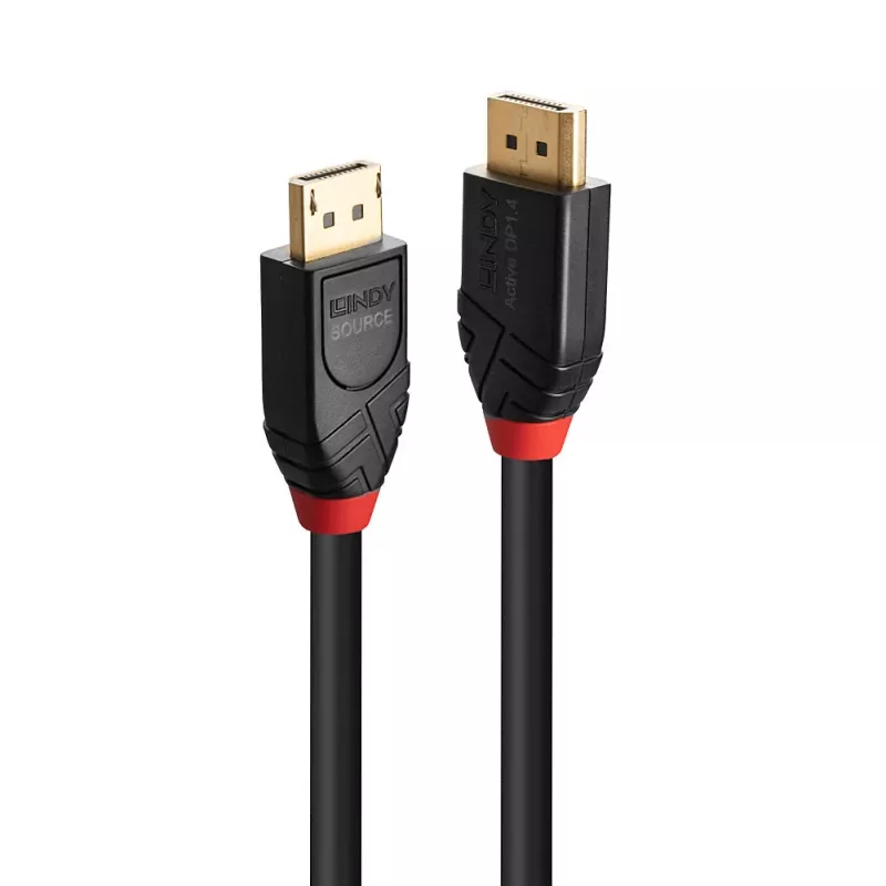 DisplayPort laidas Lindy 10 m aktyvus DisplayPort 1.4 laidas