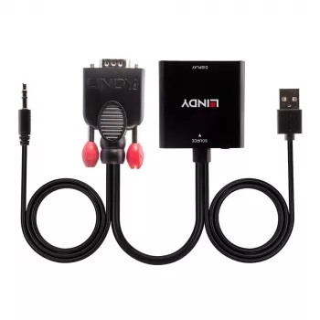 VGA ir garso į HDMI keitiklis Lindy 38284