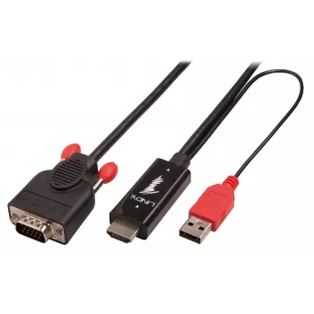 Lindy 3 m HDMI į VGA kabelis