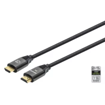 HDMI laidas Manhattan 8K@60Hz 1m pintas kištukas-kištukas juodas