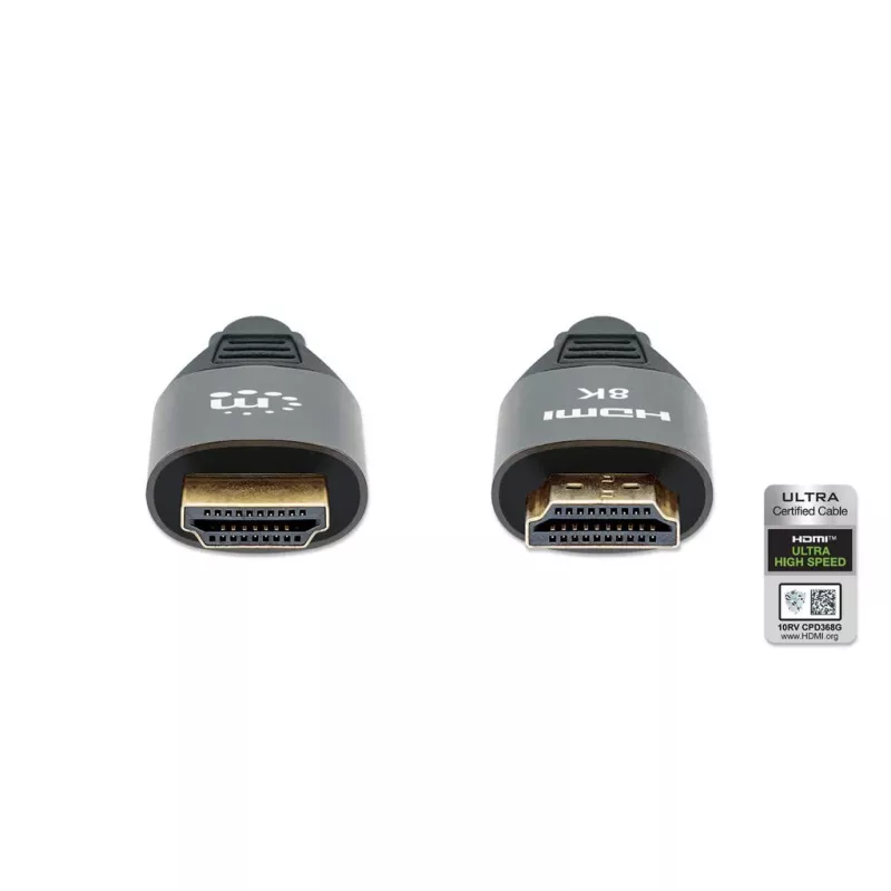 HDMI laidas Manhattan 8K 60Hz 3m kištukas-kištukas juodas