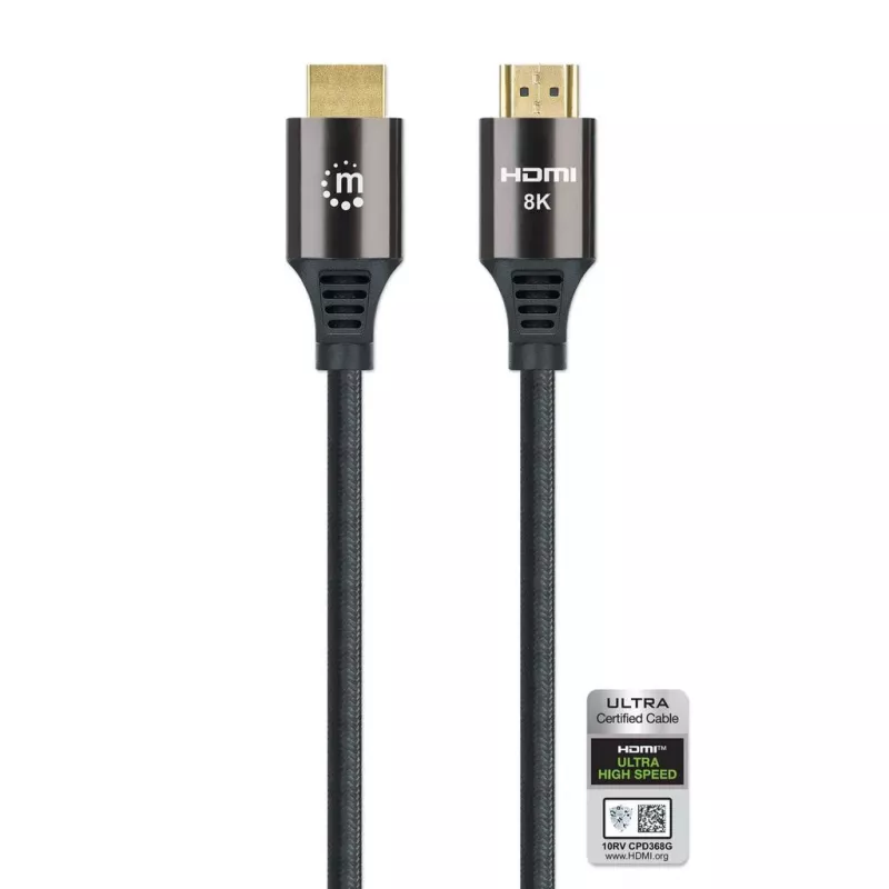 HDMI laidas Manhattan 8K 60Hz 3m kištukas-kištukas juodas