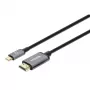 Manhattan USB-C į HDMI laidas, 4K@60Hz, 1m, juodas, vyriškas į vyrišką, trejų metų garantija, atitinka CDP2HD2MBNL