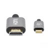 Manhattan USB-C į HDMI laidas, 4K@60Hz, 1m, juodas, vyriškas į vyrišką, trejų metų garantija, atitinka CDP2HD2MBNL