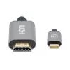 Manhattan USB-C į HDMI kabelis, 4K@60Hz, 2 m, juodas, kištukas–kištukas, trejų metų garantija, atitinka CDP2HD2MBNL