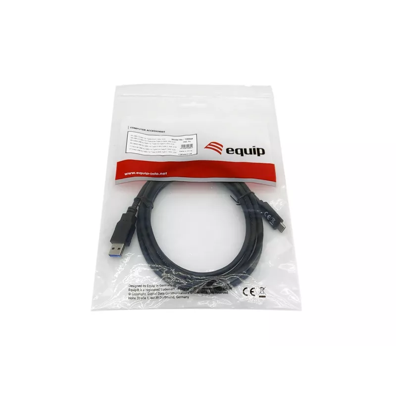 Equip USB 3.2 Gen 1 Type-A į C kabelis, M/M, 2,0 m
