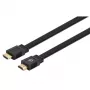 Manhattan HDMI laidas su Ethernet (plokščias), 4K@60Hz (Premium High Speed), 15m, kištukas-kištukas, juodas, Ultra HD 4k x 2k, pilnai ekranuotas, paauksuoti kontaktai, garantija visam laikui