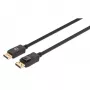 Manhattan DisplayPort 1.4 laidas, 8K@60Hz, 3 m, pintas laidas, kištukas–kištukas, su skląsčiais, visiškai ekranuotas, juodas, garantija visam gyvenimui, atitinka DP14MM3M