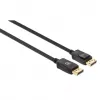 Manhattan DisplayPort 1.4 laidas, 8K@60Hz, 3 m, pintas laidas, kištukas–kištukas, su skląsčiais, visiškai ekranuotas, juodas, garantija visam gyvenimui, atitinka DP14MM3M