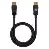 Manhattan DisplayPort 1.4 laidas, 8K@60Hz, 3 m, pintas laidas, kištukas–kištukas, su skląsčiais, visiškai ekranuotas, juodas, garantija visam gyvenimui, atitinka DP14MM3M